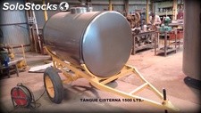 Tanque de en acero inox 1500 lts usado reacondicionado simple‏