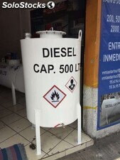 Tanque vertical para Diesel de 500 litros