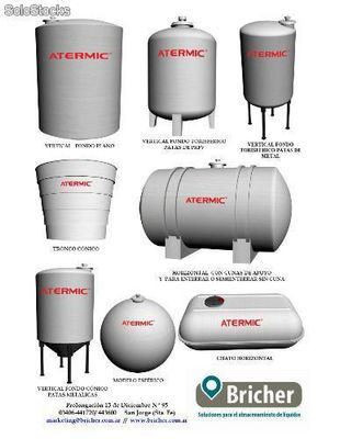 Tanques para agua, leche, aceites, fertilizantes, acidos entre otros - Bricher