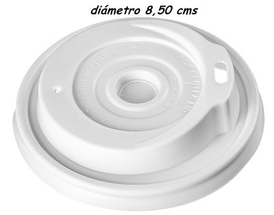 Tapa para vaso de cartón &amp;quot;spooncup&amp;quot; color blanco 9,4 cm diametro, caja 1000 - Foto 2
