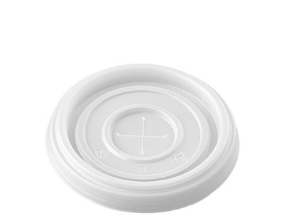 Tapa para vaso porex color blanco 7,3 cm diametro (180 ml), caja 1000 unidades - Foto 2