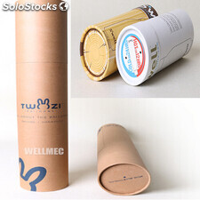 Tapadora de tubos de papel con cartón de papel redondo