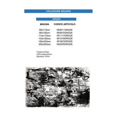 Tappeto collezione milano colore grigio 226 - Foto 2