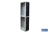 Taquilla de acero adicional de 2 puertas | Color: gris | Medidas: 180 x 30 x 50