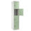 Taquilla metálica HILDUR, 180x38x45 cm, en acero, color verde - 2