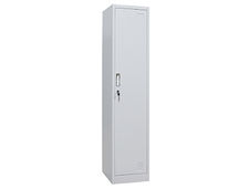 Taquilla metalica sie 1 puerta modulo continuacion gris texturizado 1830x450x380