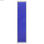 Taquilla para Ensamblar con 4 Puertas Azules de Acero 45cm x 38cm x 180cm para - 1