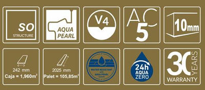 Tarima apta baños y cocina para zonas humedas ac5 y ac6 de 1º calidad microbisel - Foto 3