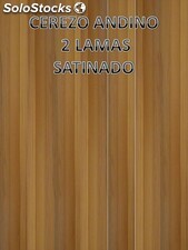Tarima Cerezo Andino 2 lamas 1510*177 madera natural satinado