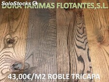 Tarima madera roble tricapa gran formato en oferta