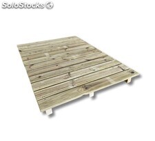 Tarima - pasarela de madera tratada para exterior muy resistente - 125cm x 90cm