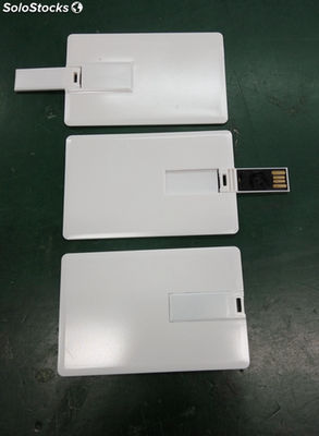 Tarjeta de memoria USB de plástico con impresión a todo color al por mayor