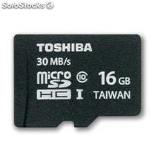 Tarjeta memoria micro secure digital sd 16gb uhs-1 clase 10 toshiba con