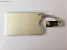 Tarjeta memoria USB promocional con impresión de imformación de empresa 132