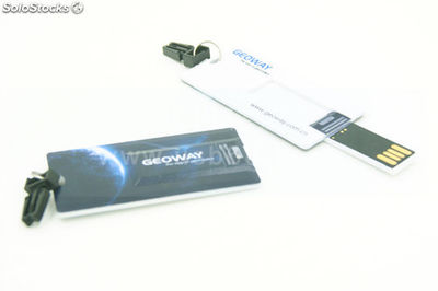 Tarjeta memoria USB2.0 promocional con impresión de imformación de empresa 149