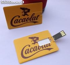 Tarjeta usb memoria cacaolat publicitario