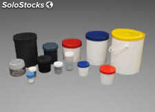 Tarros plásticos para distintas aplicaciones como pinturas, grasas, estuco, etc.