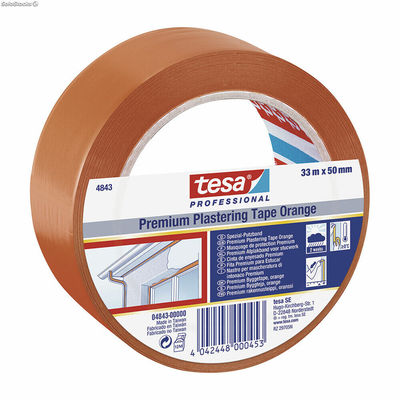 Taśma izolacyjna TESA Revoco Premium 4843 Pomarańczowy Guma naturalna PVC (33 m