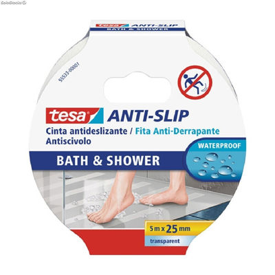 Taśma przylepna TESA Anti-slip bath &amp; shower 5 m Przeciwpoślizgowy