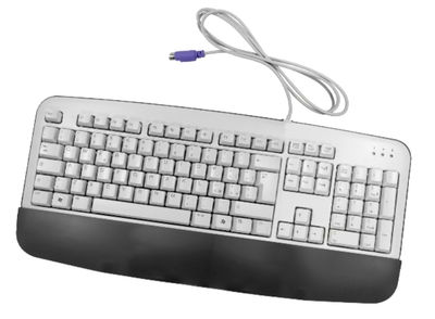 Tastatur mit Handgelenkauflage PS/2 für PC, ital. Layout 5211A, BTC