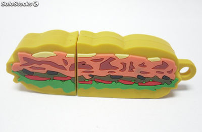 Tasty hamburger lecteur flash 8G clé usb mémoire bâton cadeau pendrive - Photo 4