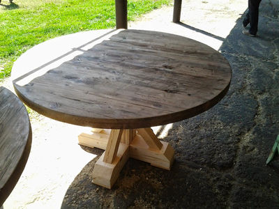 tavoli letti in legno vecchio rovere - Foto 4