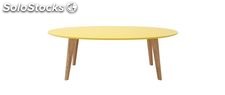 Tavolino design 120cm giallo EKKA