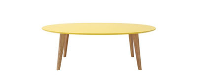 Tavolino design 120cm giallo EKKA