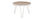 Tavolino rotondo legno e metallo bianco 50x35 ROCHELLE - Foto 2