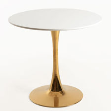 Tavolo Kolio 80 cm Golden - Bianco