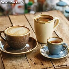 Taza café con leche 230 ml estilo arena vidriado 6 ud GP330 - Vajilla serie Kiln