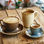 Taza café con leche 230 ml estilo arena vidriado 6 ud GP330 - Vajilla serie Kiln - 1