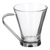 Taza café vidrio - cristal c/ asa metal 200 ml