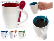 Taza con cuchara integrada