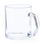 Taza de cristal transparente, con asa, 350 ml - 1