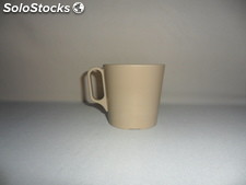 Taza De Melamina 300 Mls Beiges y Blanca 100 pzs.