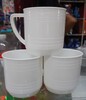 Taza De Plástico 400 Mls 1000 Piezas. Blanca Y Beige