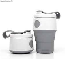 taza de silicona plegable taza de café de grado alimenticio sin BPA fabrica