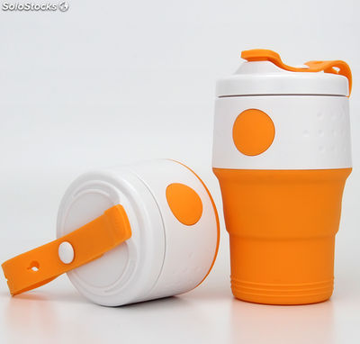 taza de silicona plegable taza de café de grado alimenticio sin BPA precio - Foto 2