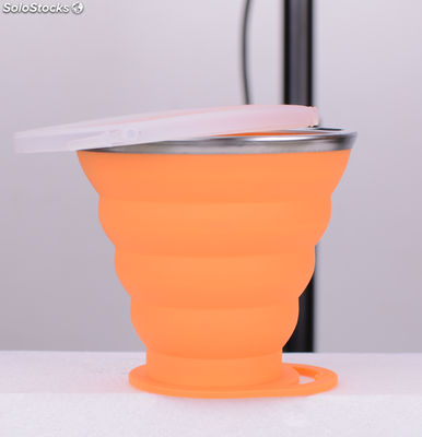 Taza de viaje plegable de silicona Vaso para beber expandible modelo nuevo ref 8 - Foto 5