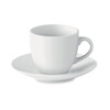 Taza y plato cerámica café blanco MIMO9634-06