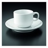 Tazas + platillos cafe - 250 ml blanco porcelana