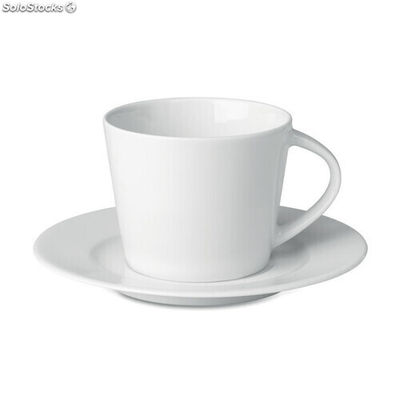 Tazza cappuccino e piattino bianco MIMO9080-06