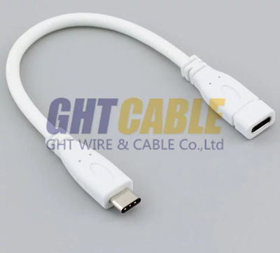 TC010 USB3.1 Type-c m-f usb extention cord;Cu, od: 4.0MM, Lenghth: 20CM - Foto 5