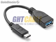 TC011 USB3.1 Type-c to 3.0 a f-otg u-disk cable;Cu, od: 4.0MM, Lenghth: 20CM