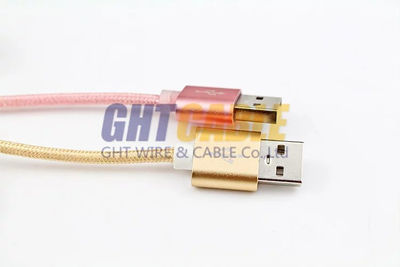 TC016 Type-c android USB3.1 Phone &amp;amp; Pad 2 in 1 Aluminum alloy woven nylon cable - Foto 3