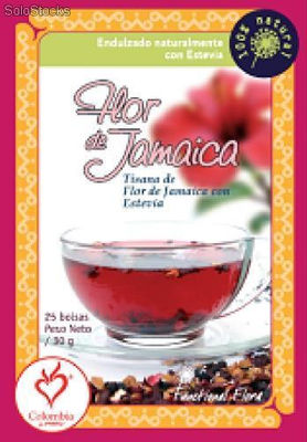 Té Herbal Flor de Jamaica y Estevia