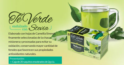 Te Verde Endulzado con Stevia