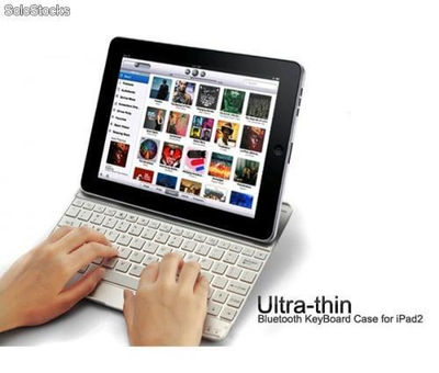 Teclado Keyboard Alumínio com Bluetooth Para Mac，iPhone，iPad 2 and Tablet