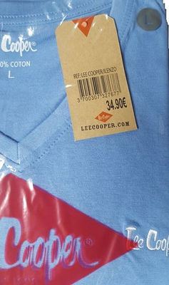 Tee-Shirt lee cooper® Col v 100% Coton Neuf 100% Authentique - Photo 3